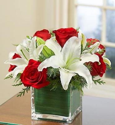Christmas Rose and Lily Bouquet