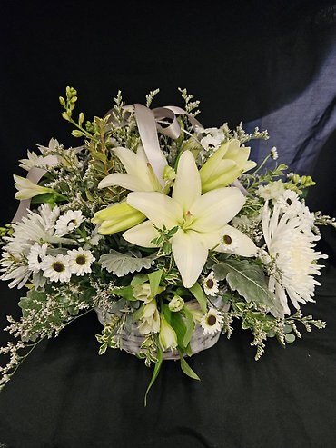 Custom All White Basket
