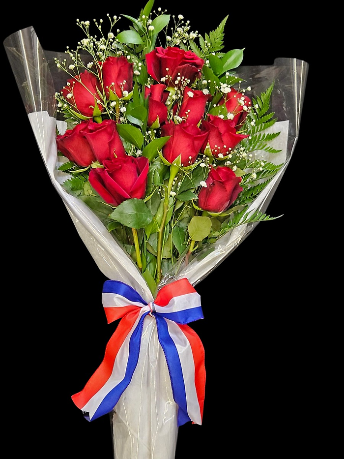 Wrapped Rose Bouquet