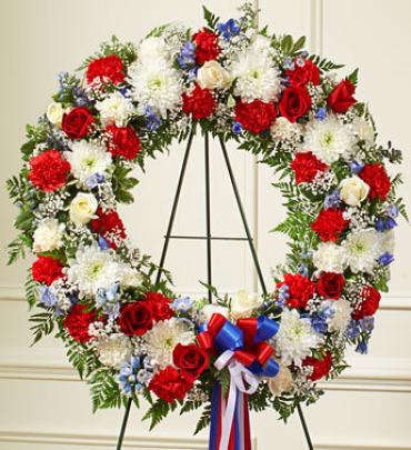 Red White and Blue Wreath