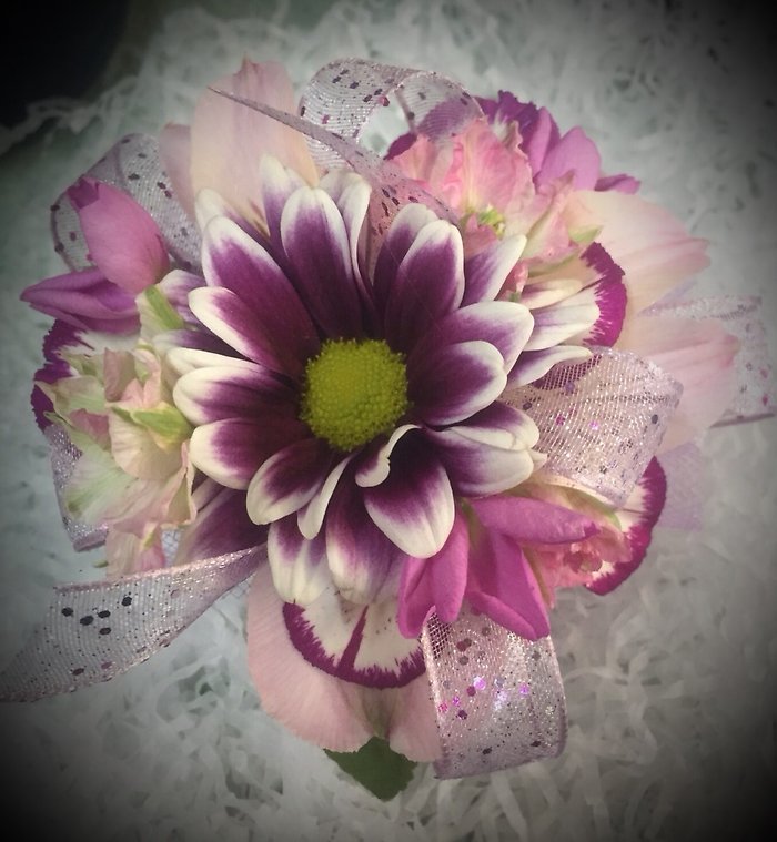 Pink Sparkle Corsage