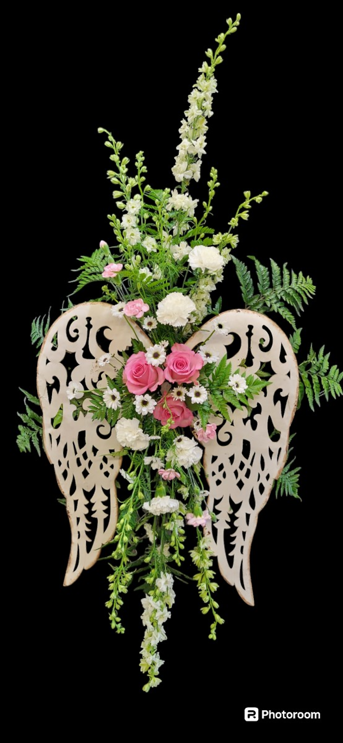 Angel Wings Standing Spray