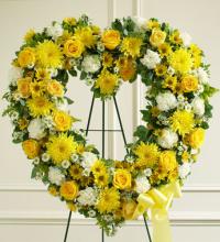 Yellow and White Open Heart
