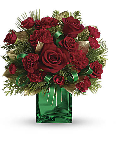 Teleflora\'s Yuletide Spirit Bouquet