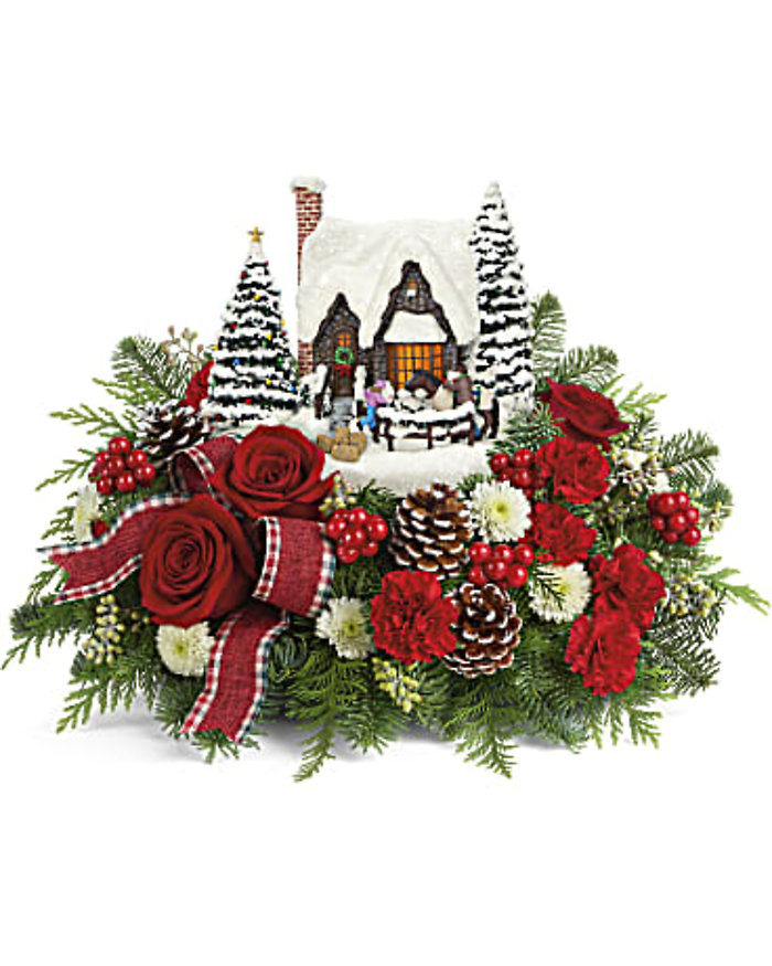 Thomas Kincade\'s Warm Winter Wishes Bouquet