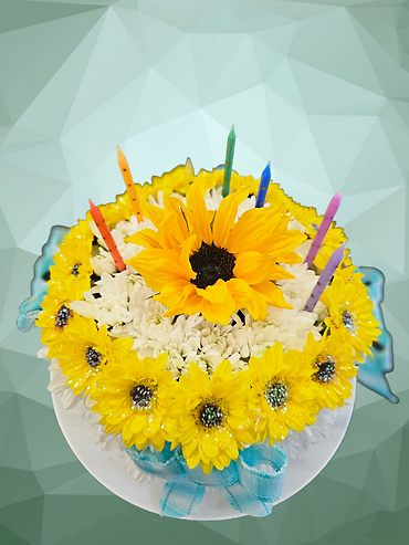 Sunny Day Floral Cake