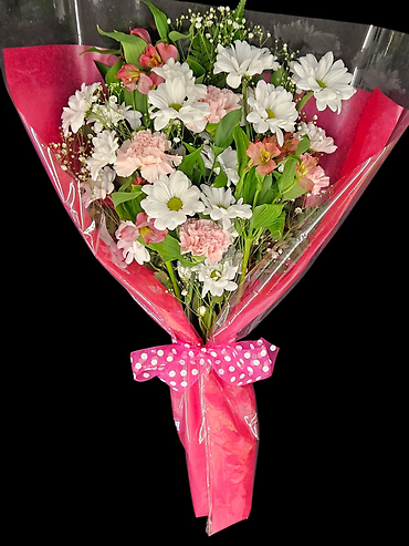 Mixed Flower Wrapped Bouquet