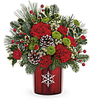 Teleflora\'s Stunning Snowflake Bouquet