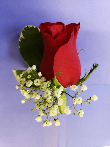 Red Rose Boutonniere