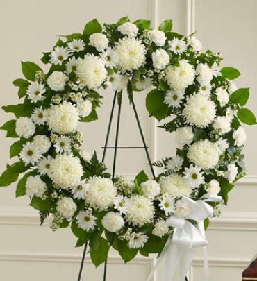 All White Wreath