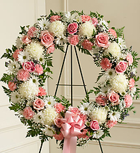 Pink and White Wreath