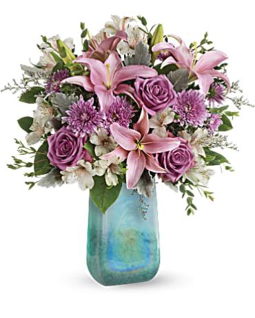 Teleflora Art Glass Treasure Bouquet