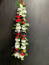 Red and White Lei