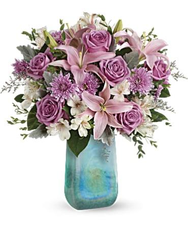 Teleflora Art Glass Treasure Bouquet