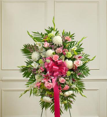 Heart shaped sympathy wreath in Portland, OR