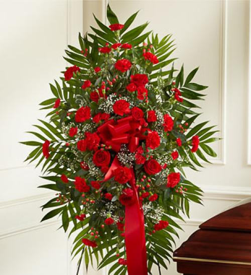 Red Sympathy Standing Spray