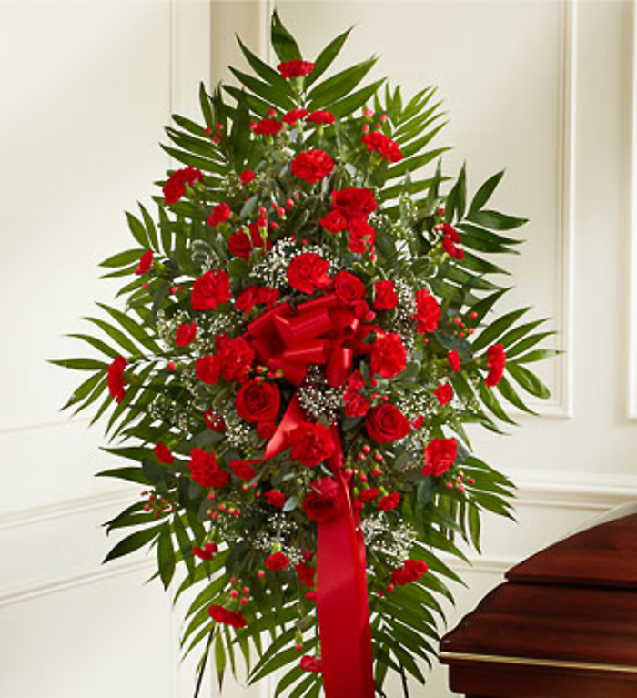 Red Sympathy Standing Spray