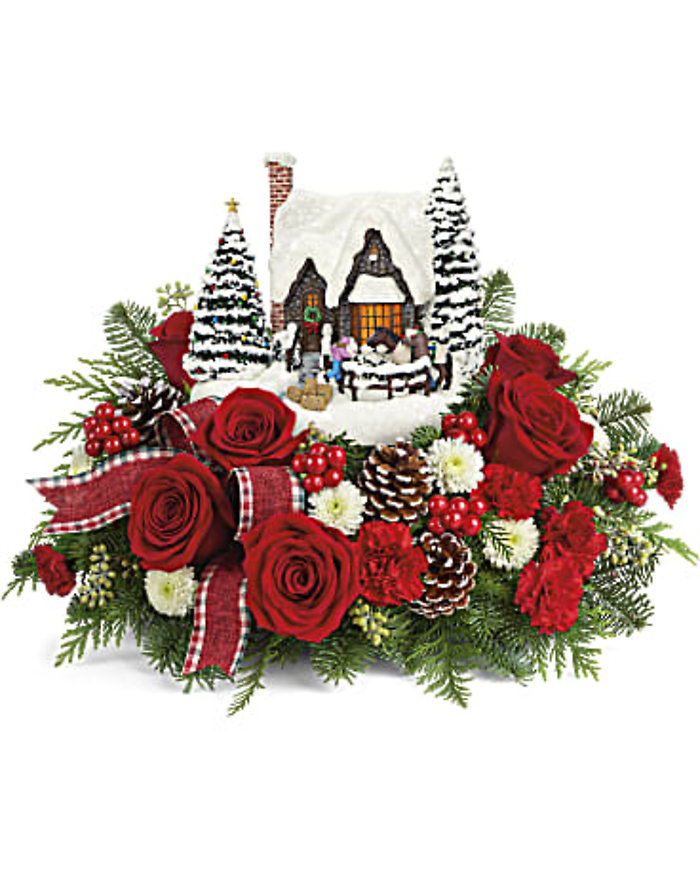 Thomas Kincade\'s Warm Winter Wishes Bouquet