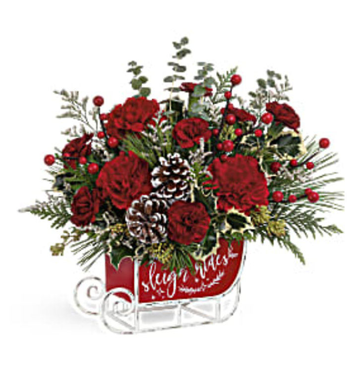 Teleflora\'s Vintage Sleigh Ride Bouquet