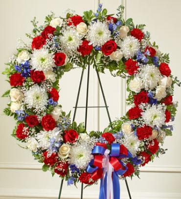 Red White and Blue Wreath