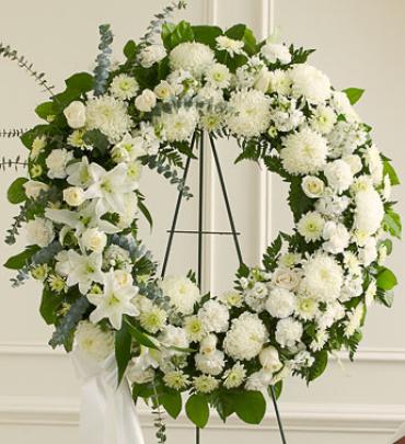 All White Wreath