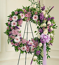 Lavender and White Wreath